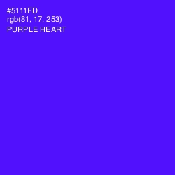 #5111FD - Purple Heart Color Image
