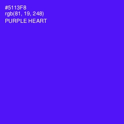 #5113F8 - Purple Heart Color Image