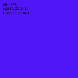 #5116F8 - Purple Heart Color Image