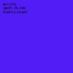 #511CF6 - Purple Heart Color Image