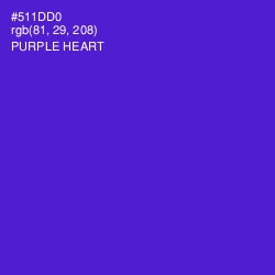 #511DD0 - Purple Heart Color Image