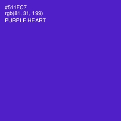 #511FC7 - Purple Heart Color Image