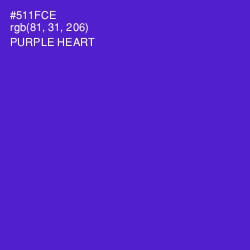 #511FCE - Purple Heart Color Image