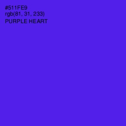 #511FE9 - Purple Heart Color Image