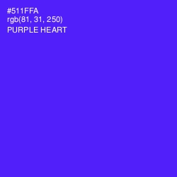 #511FFA - Purple Heart Color Image