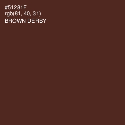 #51281F - Brown Derby Color Image