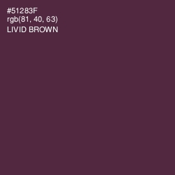 #51283F - Livid Brown Color Image
