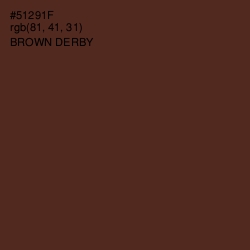 #51291F - Brown Derby Color Image