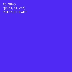 #5129F5 - Purple Heart Color Image