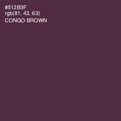 #512B3F - Congo Brown Color Image