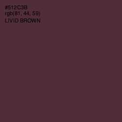 #512C3B - Livid Brown Color Image