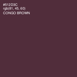 #512D3C - Congo Brown Color Image