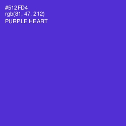 #512FD4 - Purple Heart Color Image