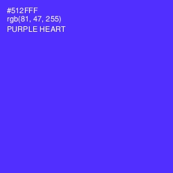 #512FFF - Purple Heart Color Image