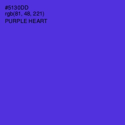 #5130DD - Purple Heart Color Image