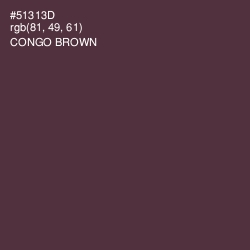 #51313D - Congo Brown Color Image