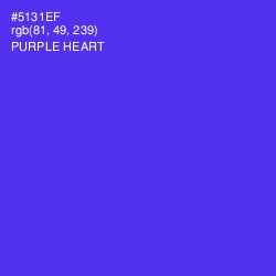 #5131EF - Purple Heart Color Image