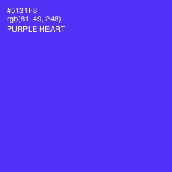 #5131F8 - Purple Heart Color Image