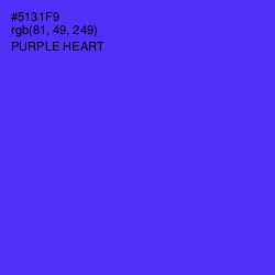 #5131F9 - Purple Heart Color Image