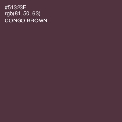 #51323F - Congo Brown Color Image