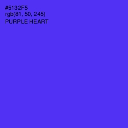 #5132F5 - Purple Heart Color Image