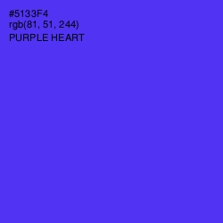 #5133F4 - Purple Heart Color Image