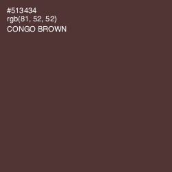 #513434 - Congo Brown Color Image