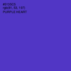 #5135C5 - Purple Heart Color Image