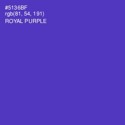 #5136BF - Royal Purple Color Image