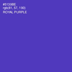 #5139BE - Royal Purple Color Image
