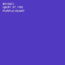 #5139C1 - Purple Heart Color Image