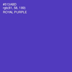 #513ABD - Royal Purple Color Image