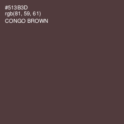 #513B3D - Congo Brown Color Image