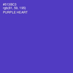 #513BC3 - Purple Heart Color Image