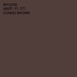 #513D39 - Congo Brown Color Image