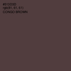 #513D3D - Congo Brown Color Image