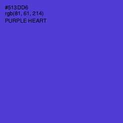 #513DD6 - Purple Heart Color Image