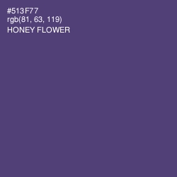 #513F77 - Honey Flower Color Image