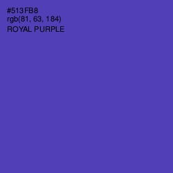 #513FB8 - Royal Purple Color Image