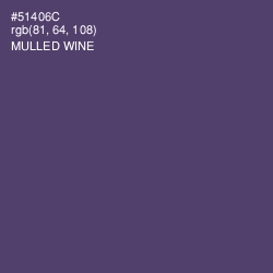 #51406C - Mulled Wine Color Image