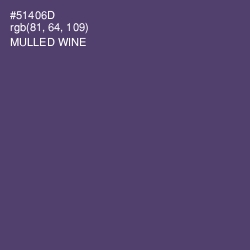 #51406D - Mulled Wine Color Image