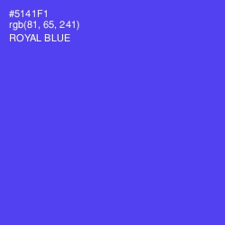 #5141F1 - Royal Blue Color Image