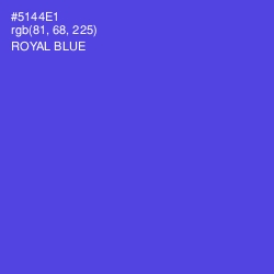 #5144E1 - Royal Blue Color Image