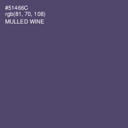 #51466C - Mulled Wine Color Image