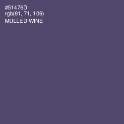 #51476D - Mulled Wine Color Image