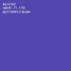 #5147AC - Butterfly Bush Color Image