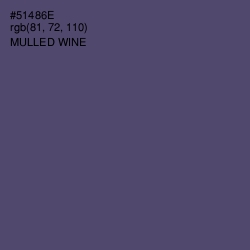 #51486E - Mulled Wine Color Image