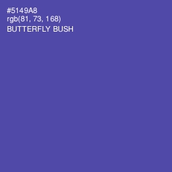 #5149A8 - Butterfly Bush Color Image