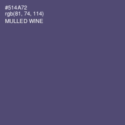 #514A72 - Mulled Wine Color Image