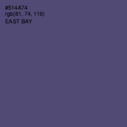 #514A74 - East Bay Color Image